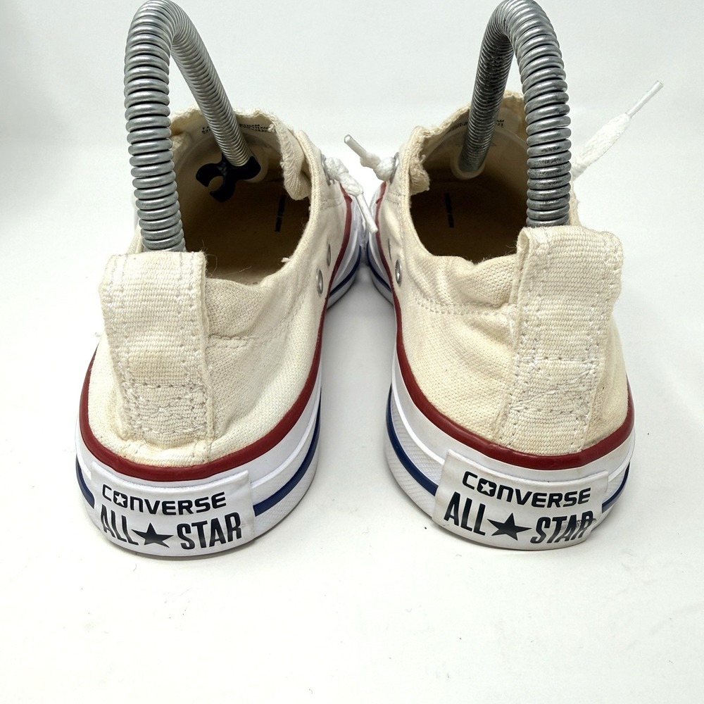 Converse CTAS Shoreline Slip On Sneakers Womens 6 Cream Canvas Loafers Casual - Picture 4 of 9
